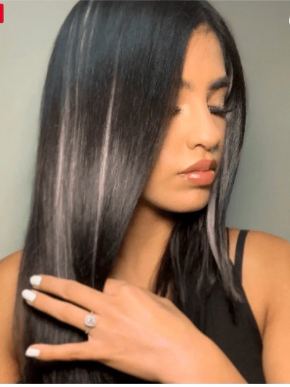 LAVENDER GREY HIGHLIGHTS 10 CLIP-IN HAIR EXTENSIONS